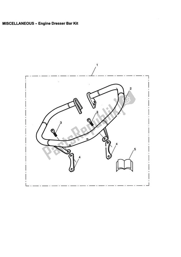 All parts for the Engine Dresser Bar Kit, Oversized of the Triumph America Carburettor 790 2002 - 2007